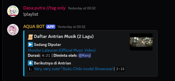 Screenshot Fitur Musik